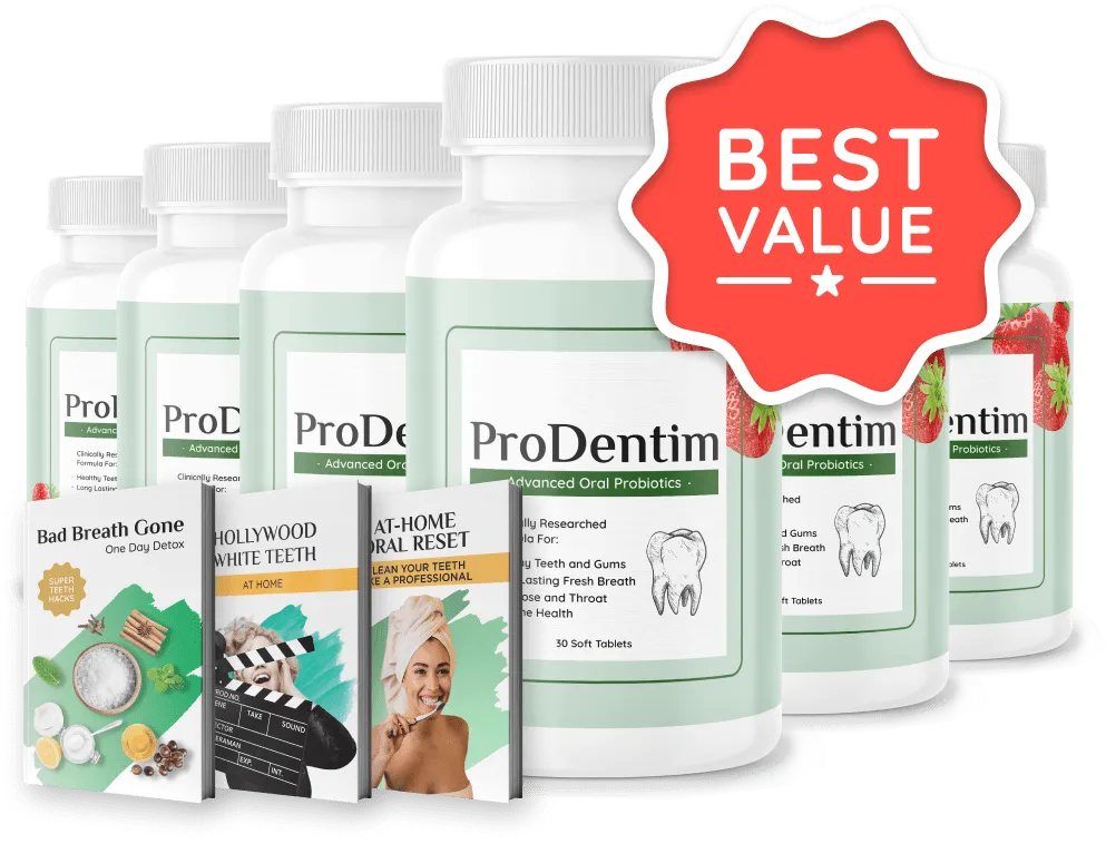 ProDentim 6 Bottles — Official Website Probiotic Dental Supplement